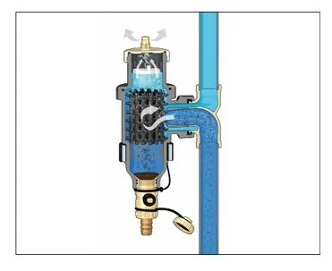 Caleffi 5464 DISCALDIRTMAG Hava Ayırıcı 3/4 D