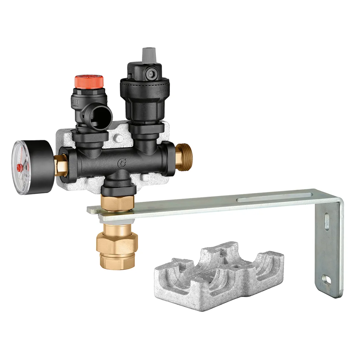 Caleffi 305503 Isıtma Sistemleri İçin Cihaz Tutucu Kit 3/4''