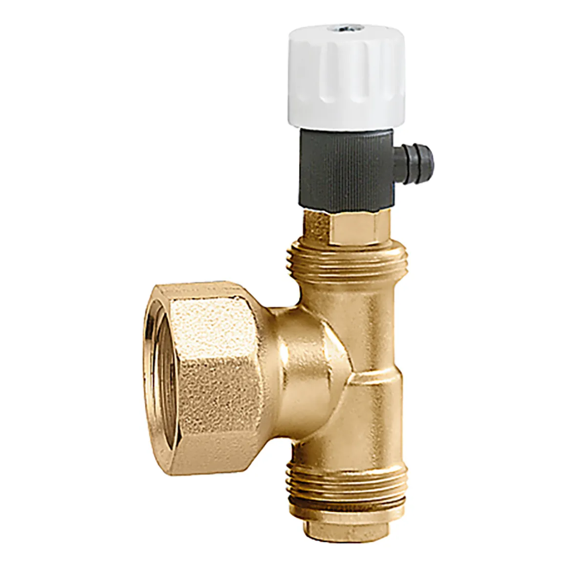 Caleffi 5996 Çift Radyal Uç Bağlantısı, Manuel Purjör ve Tapadan Oluşan Bitim Parçası