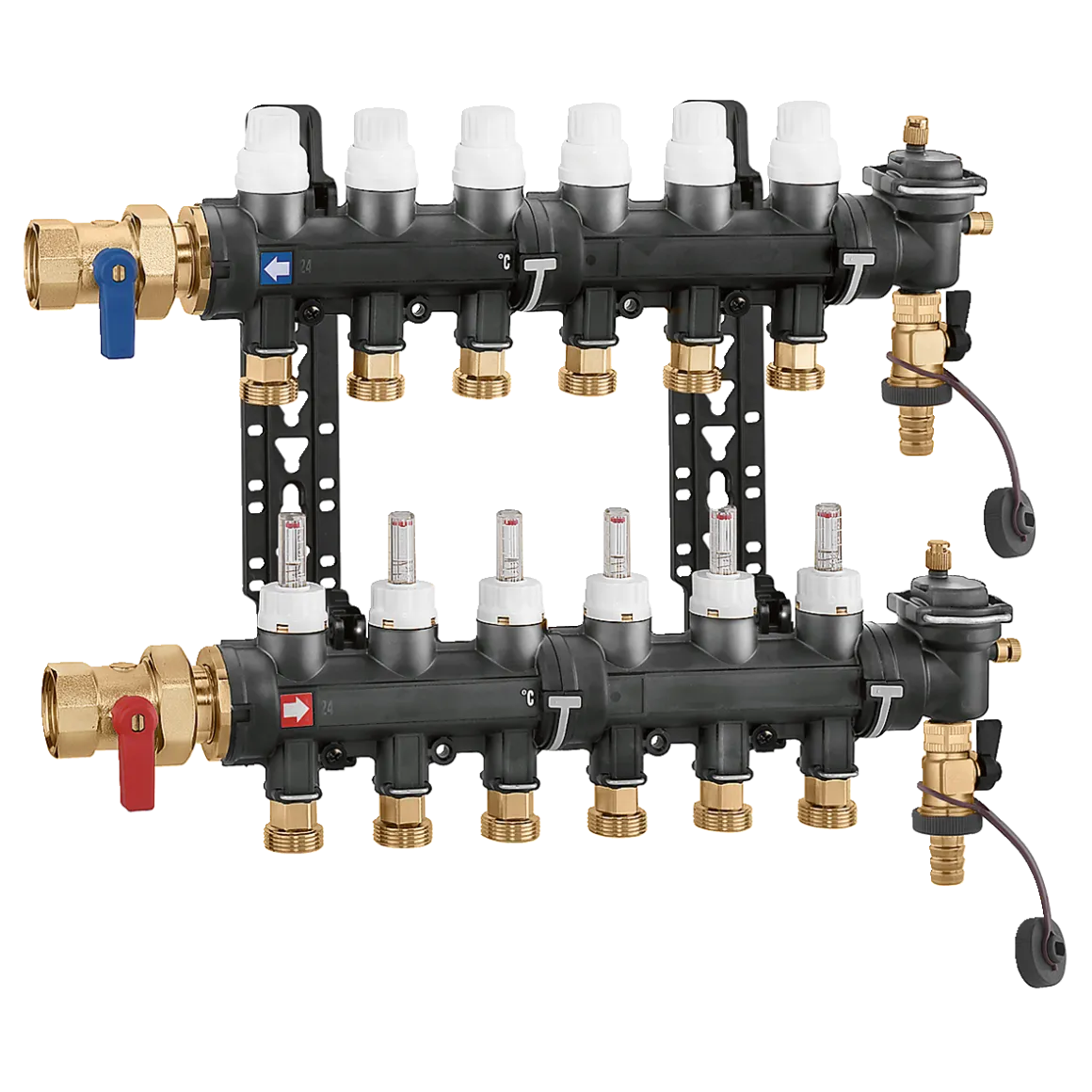 Caleffi 6716O1 Ön Montajlı Dağıtım Kollektörü 13 Çıkışlı