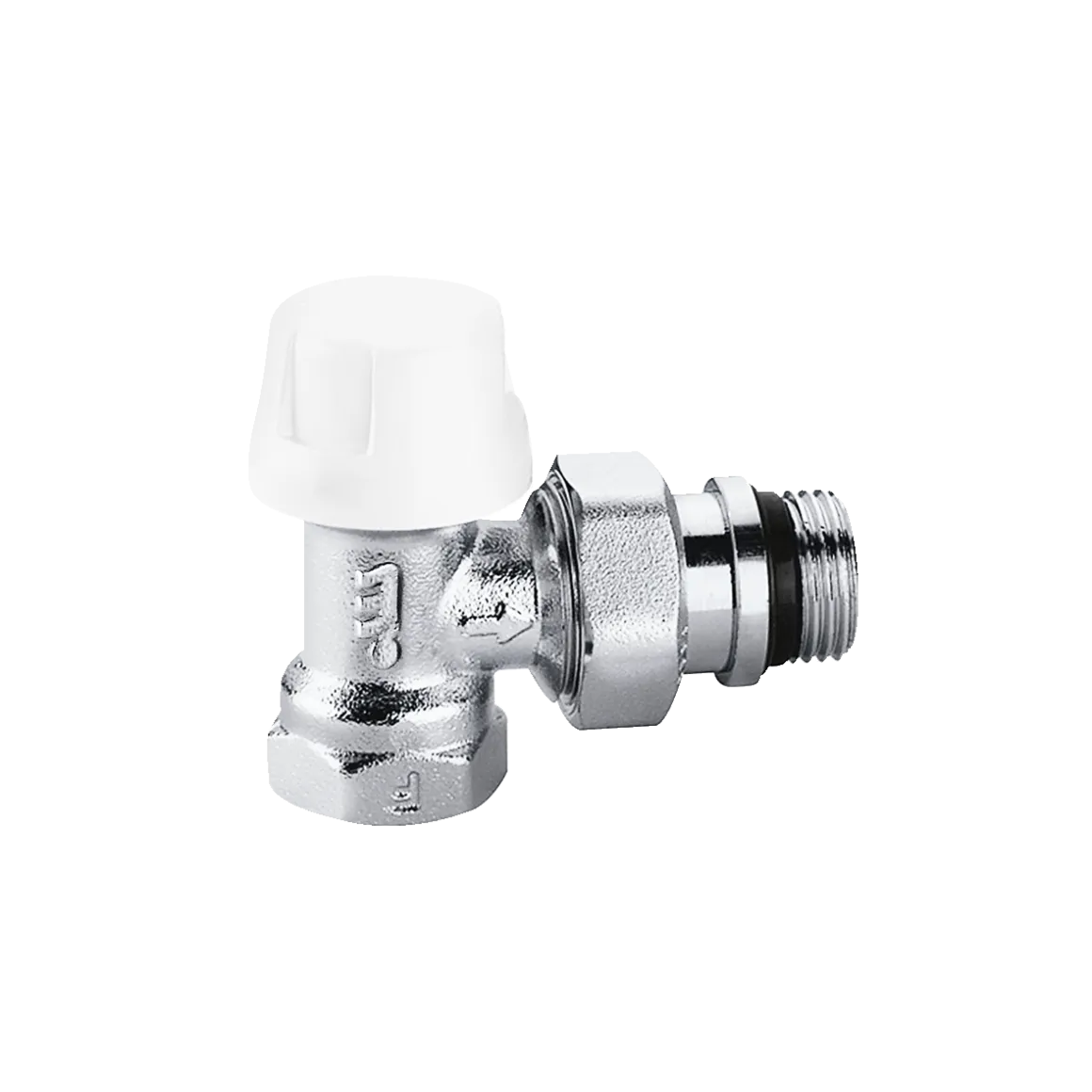 Caleffi 220 Açılı Termostatik Radyatör Vanası 1/2” Kauçuk Contasız