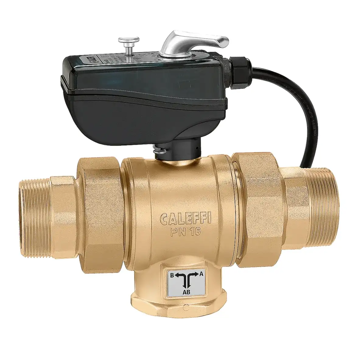 Caleffi 638 Motorlu Üç Yollu Küresel Vana 230V 1 1/2