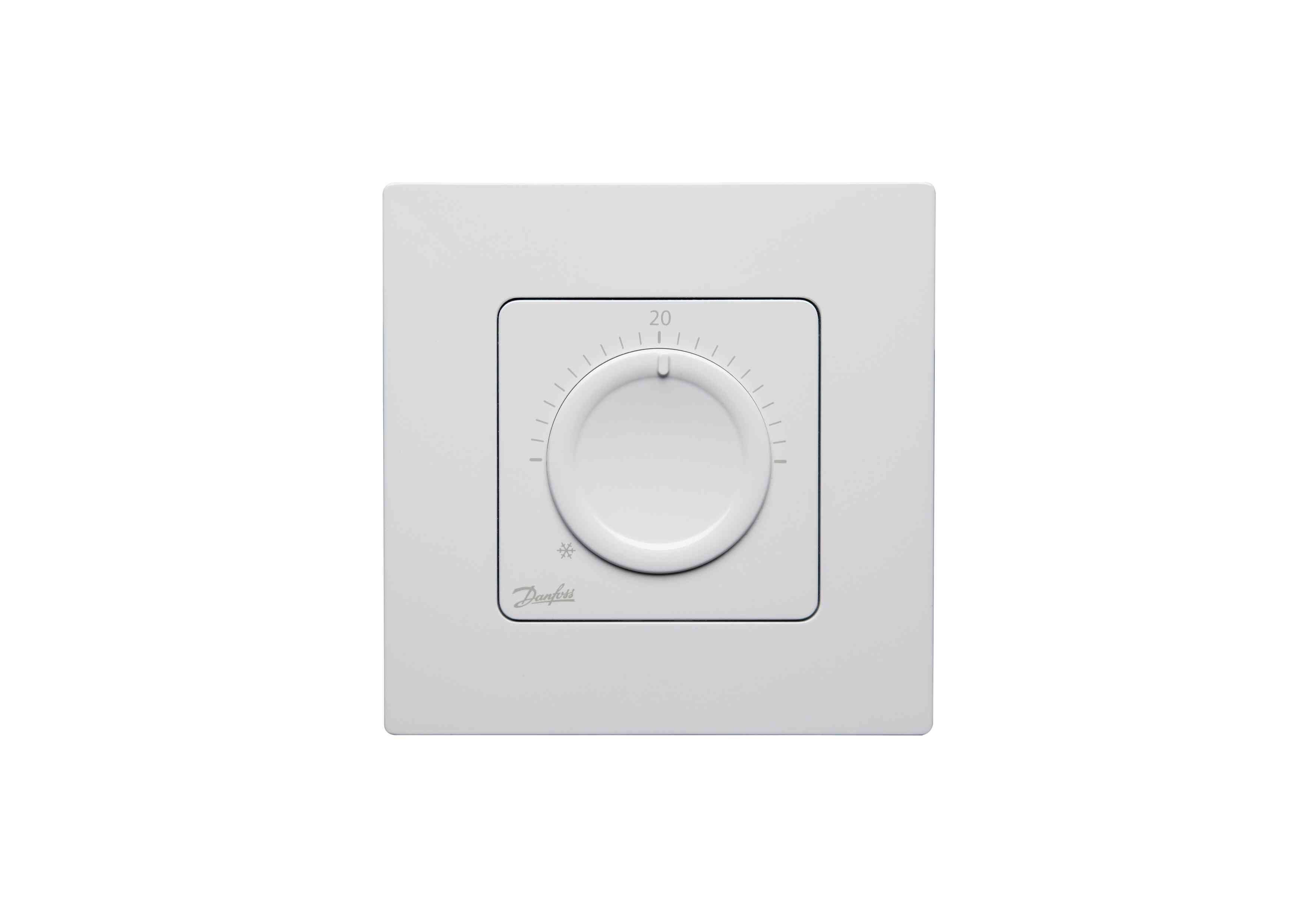 danfoss icon kablosuz oda termostati kadranli siva ustu