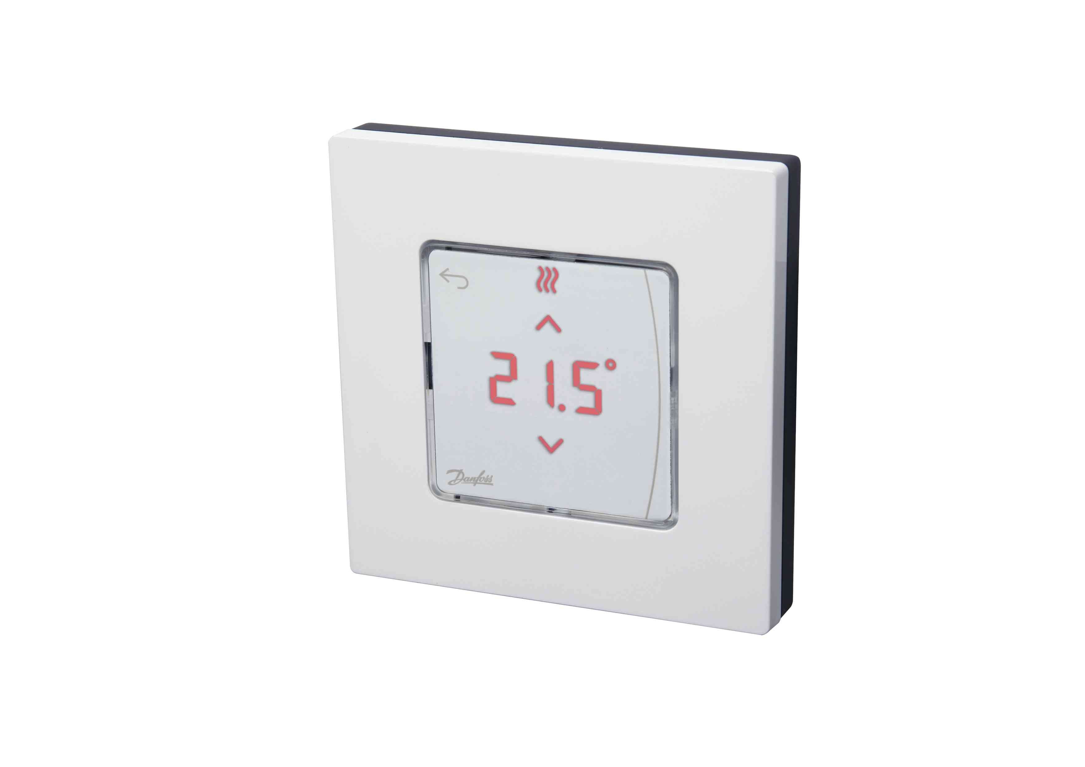 danfoss icon kablosuz oda termostati ekranli siva ustu