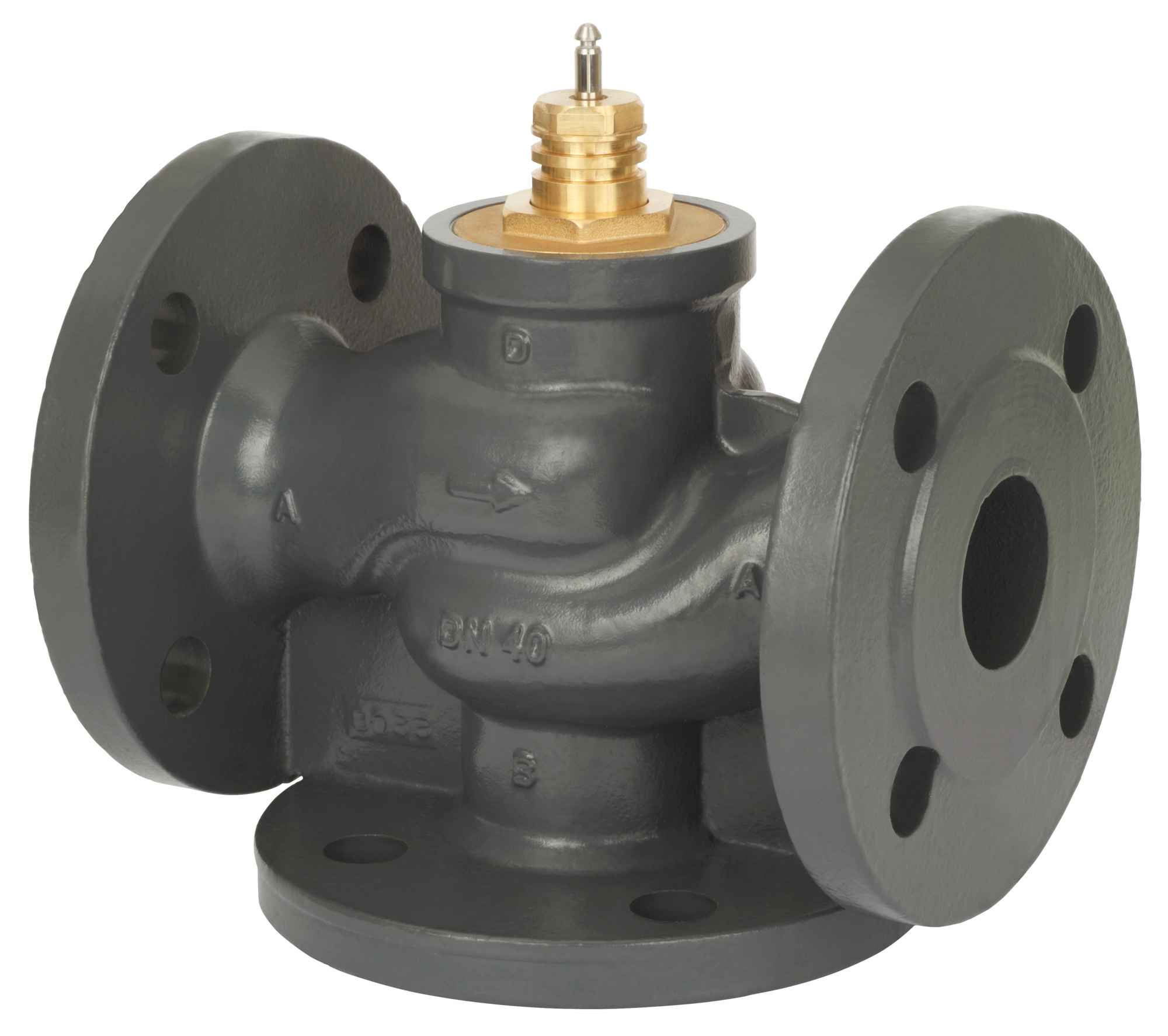 Danfoss VF3 Üç Yollu Flanşlı Döküm Lineer Vana Gövdesi PN 16 DN 80