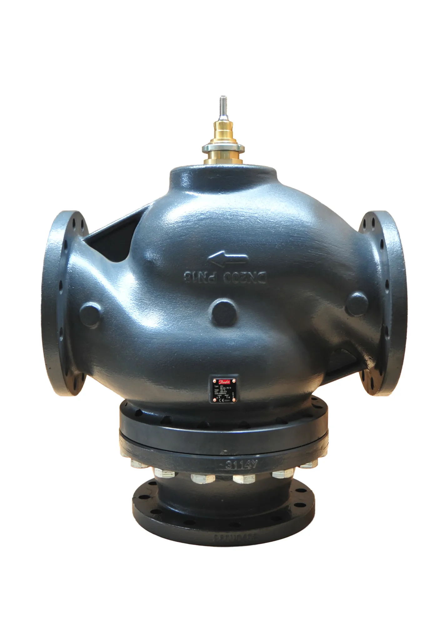 Danfoss VF3 Üç Yollu Flanşlı Döküm Lineer Vana Gövdesi PN 16 DN 250