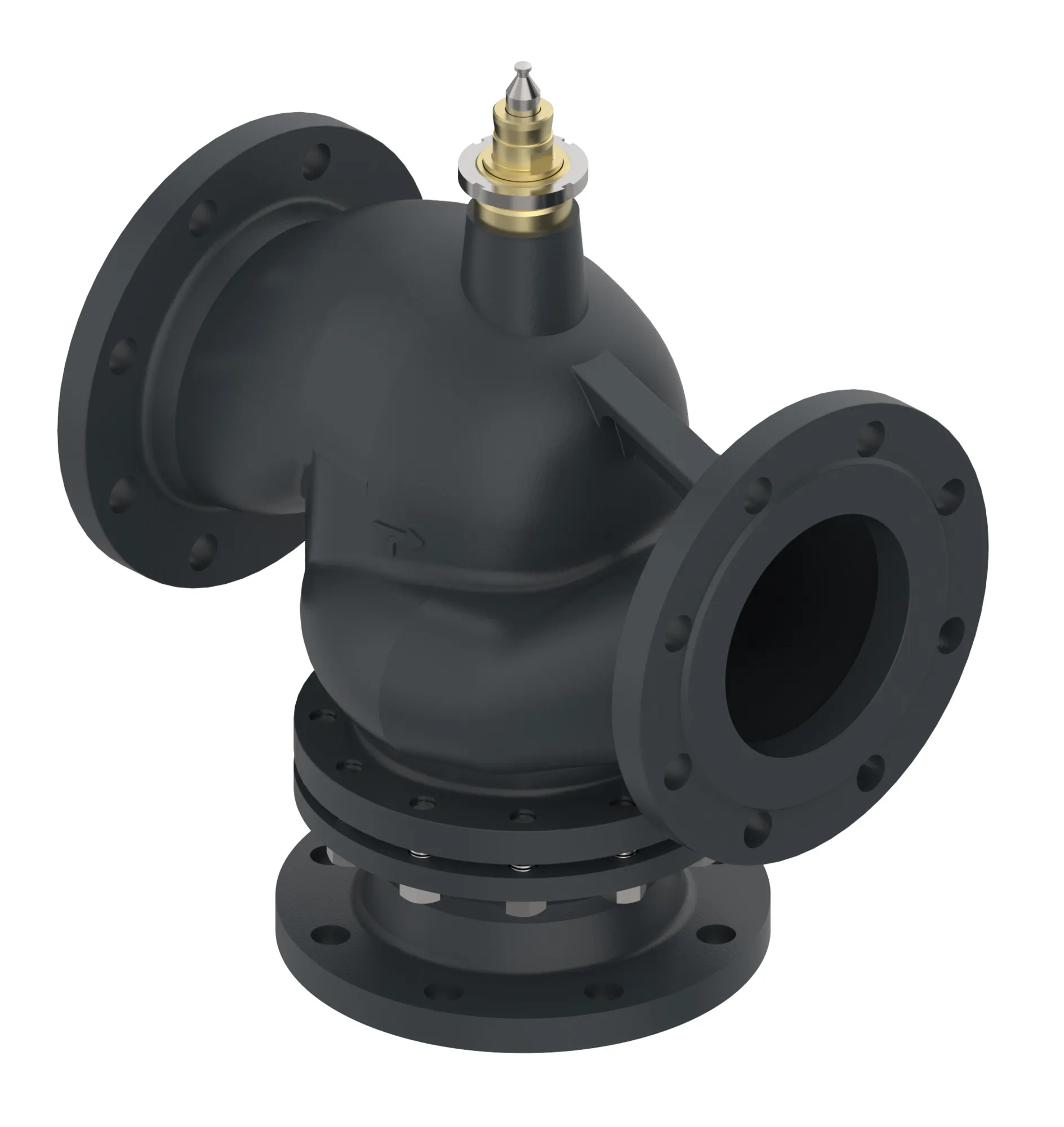 Danfoss VF3 Üç Yollu Flanşlı Döküm Lineer Vana Gövdesi PN 16 DN 150
