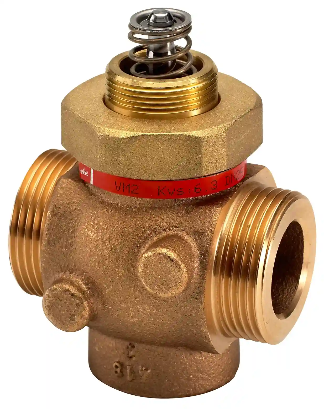 Danfoss VM2 İki Yollu Dış Dişli Döküm Lineer Vana Gövdesi PN 25 DN 25