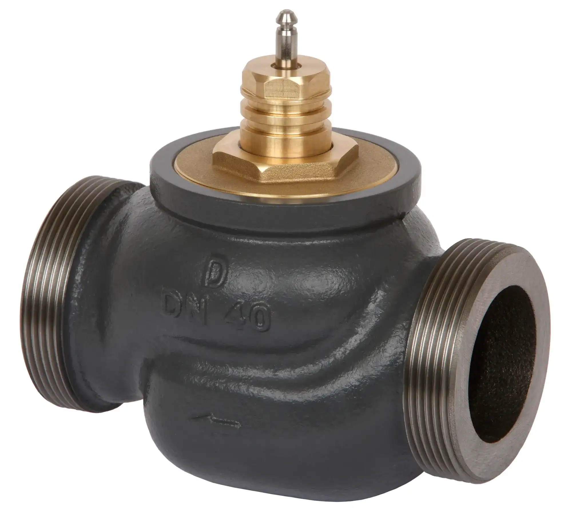 Danfoss VRG2 İki Yollu Dış Dişli Döküm Lineer Vana Gövdesi PN 16 DN 32