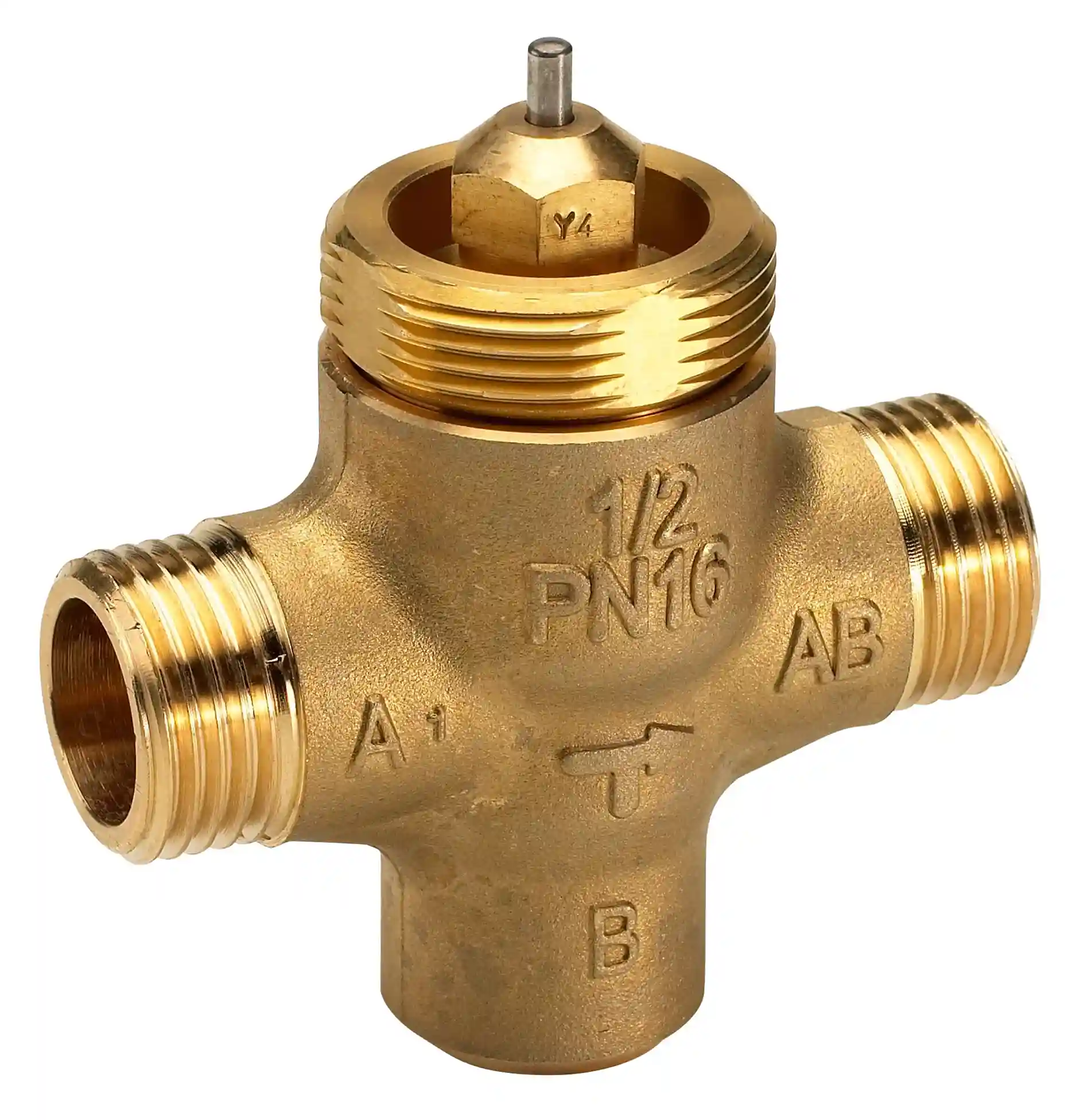 Danfoss VZL2 İki Yollu Dış Dişli Pirinç Vana Gövdesi PN 16 DN 20