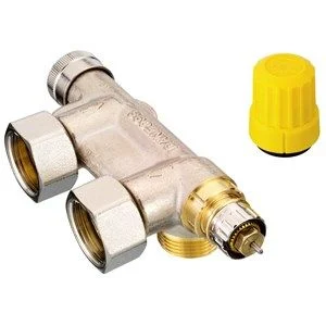 Danfoss Köşe Tip Termostatik Kompakt Radyatör Dönüş Vanası VHS DN 15