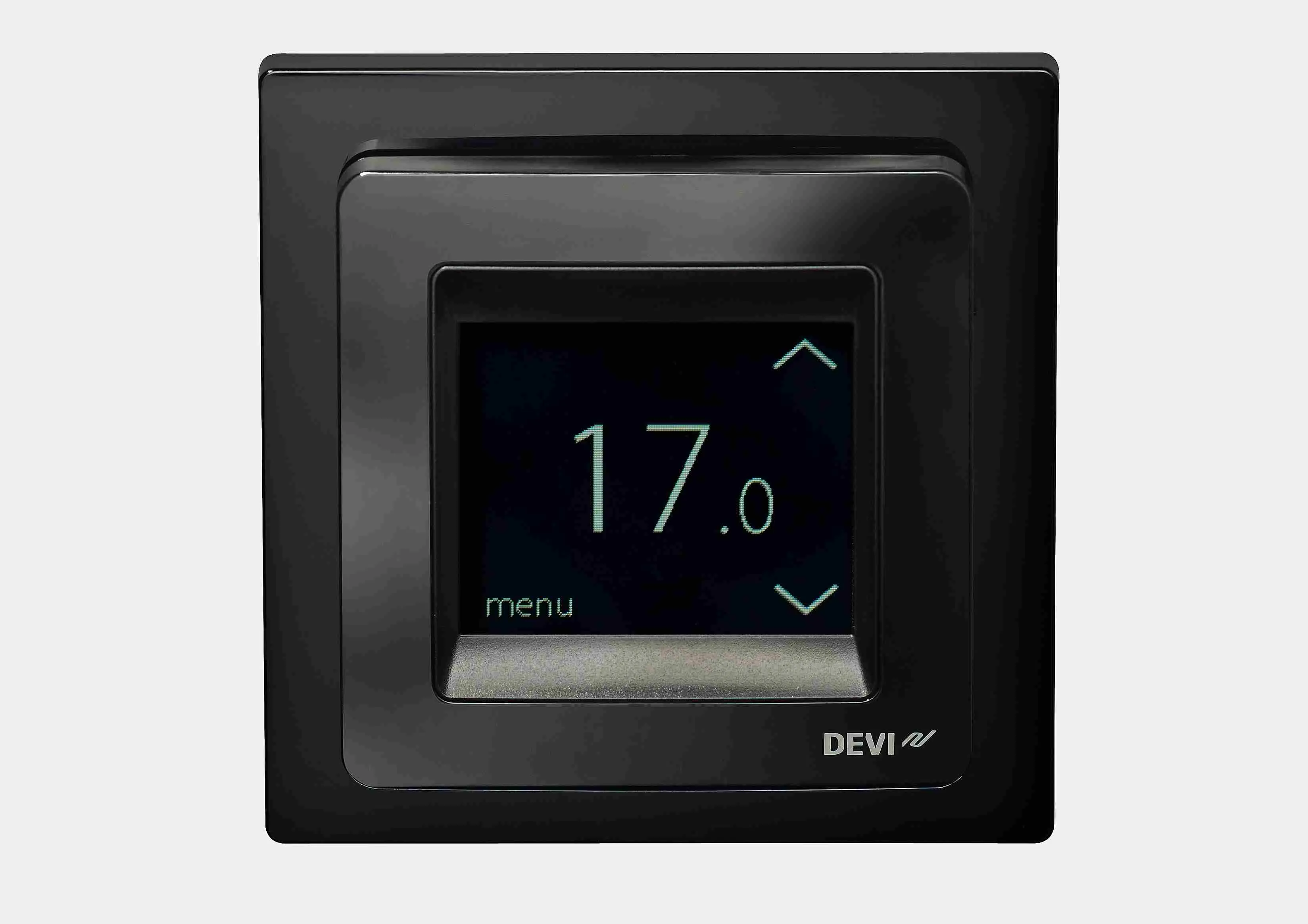 Devireg Touch 2 Siyah dokunmatik ekranlı dijital termostat