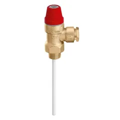 Caleffi 309530 Sıcaklık ve Basınç Emniyet Vanası 3/4'' M x R 22
