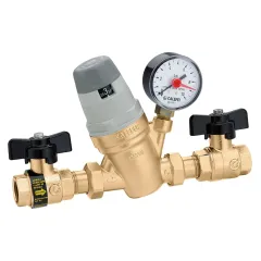 Caleffi 1/2'' Çift Kesme Vanalı Otomatik Dolum Ünitesi (Basınç Saatli)