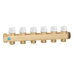 Caleffi 6620 Termal Motor Bağlantısına Uygun Dönüş Kollektörü 2 Çıkışlı