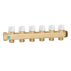 Caleffi 6620 Termal Motor Bağlantısına Uygun Dönüş Kollektörü 4 Çıkışlı