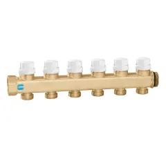Caleffi 6620 Termal Motor Bağlantısına Uygun Dönüş Kollektörü 6 Çıkışlı