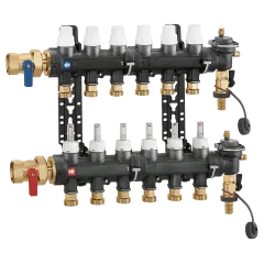 Caleffi 6716M1 Ön Montajlı Dağıtım Kollektörü 11 Çıkışlı