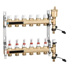 Caleffi 6646D1 Ön Montajlı Dağıtım Kollektörü 4 Çıkışlı