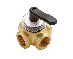 ﻿Danfoss HRB3 Üç Yollu İç Dişli Pirinç Rotary Vana Gövdesi PN 10 DN 25